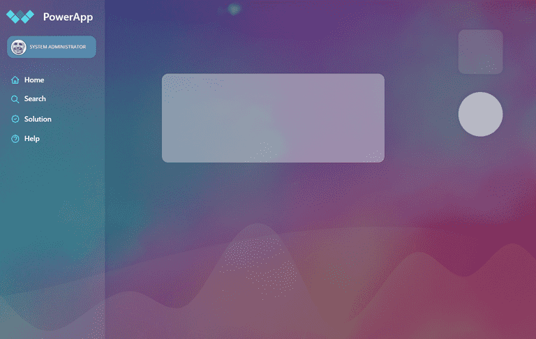 SVG-Waves in Power Apps with colorful background